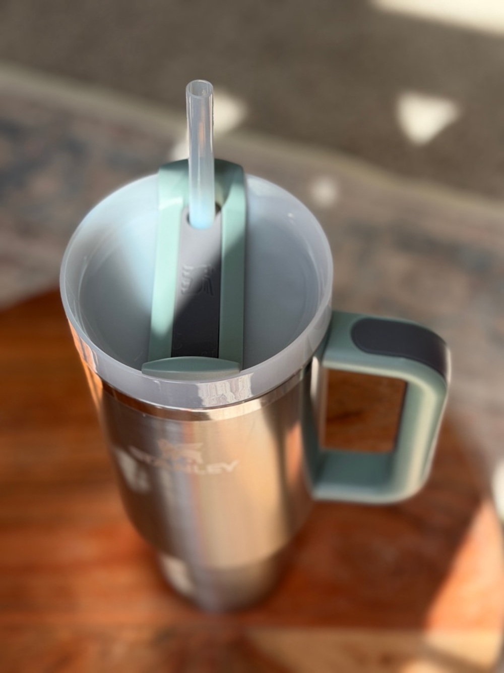 Stanley Stainless Steel Travel Tumbler with Mint Accents - Picture 15 of 16